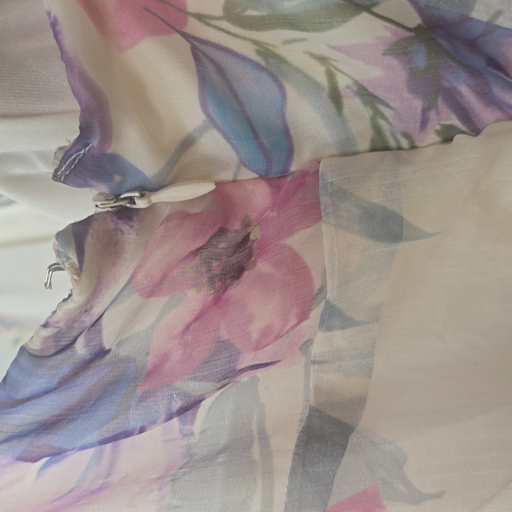 Let Me Be Jia Floral Ruffle Tiered Maxi Dress - Pink & Lavender - Picture 14 of 16